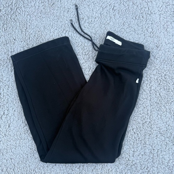 UGG Black Drawstring wide leg sweat Pants - Picture 1 of 4